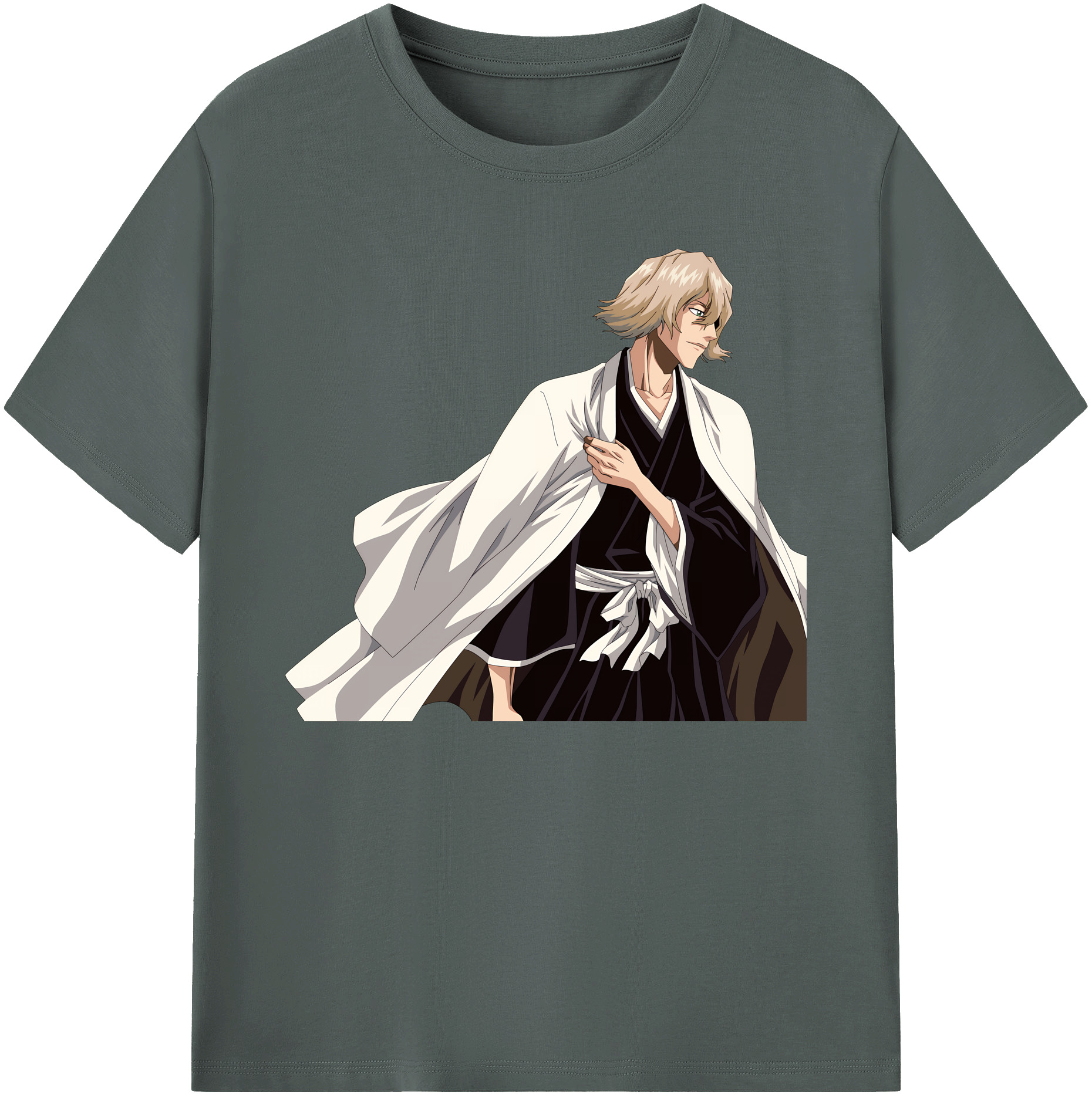 （画像用） "ブリーチ 浦原 喜助（うらはら きすけ） BLEACH Urahara Kisuke " 綿100％ メンズ半袖Tシャツ｜肌触りやわらか＆通気性